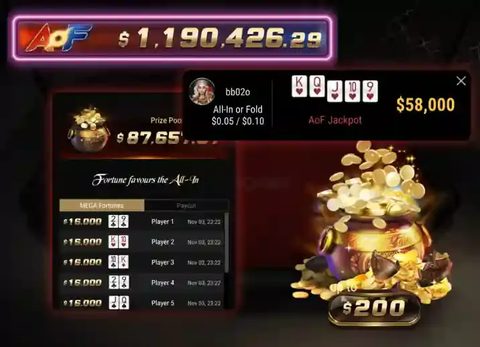 Стол All-In or Fold в клиенте ПокерПланетс, доступный и на условных фишках